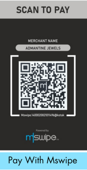Mobikwik QR code for Admantine Jewels — scan and pay with any UPI app